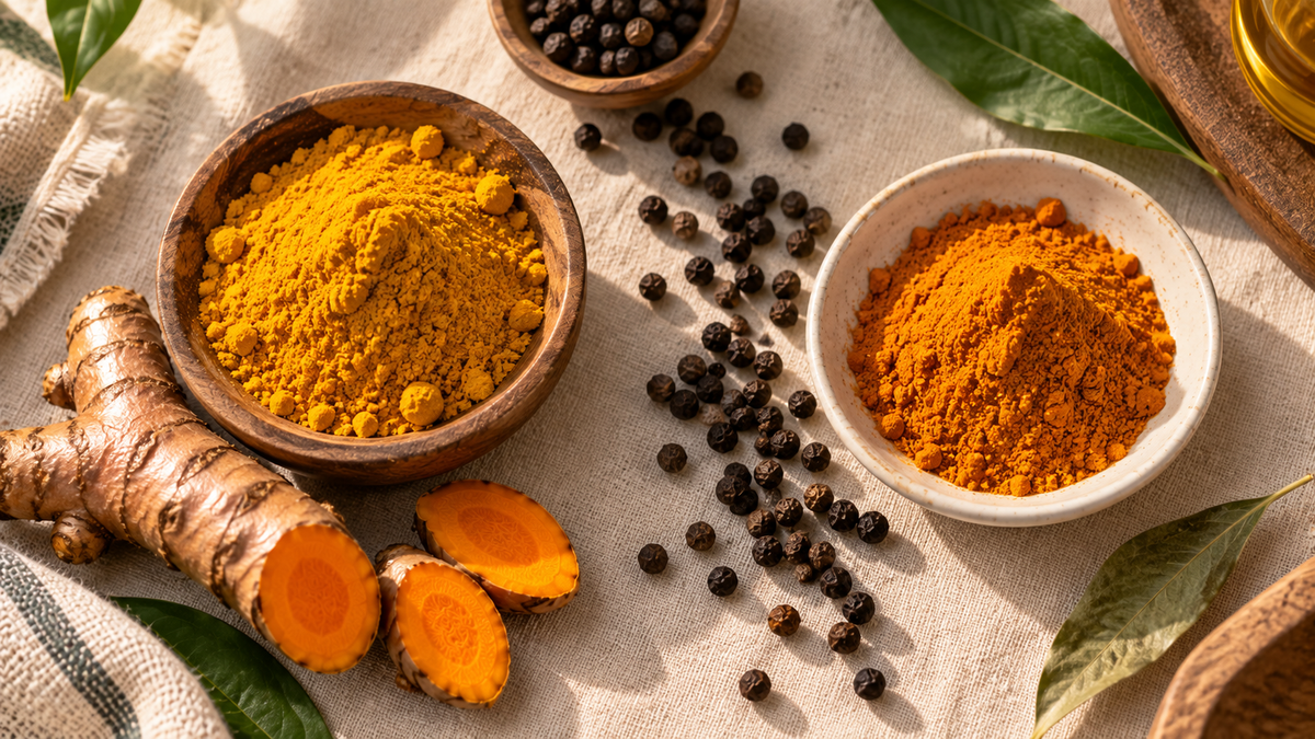 Turmeric vs Curcumin: Why 95% Curcuminoids and Black Pepper Matter