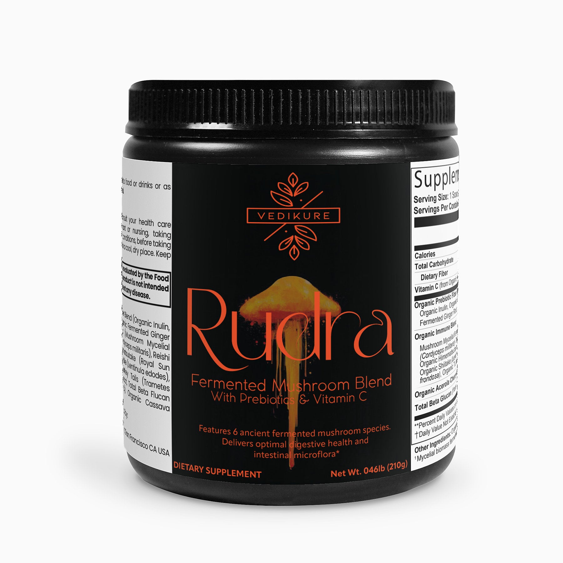 Rudra : Premium ORGANIC Fermented Mushroom Blend