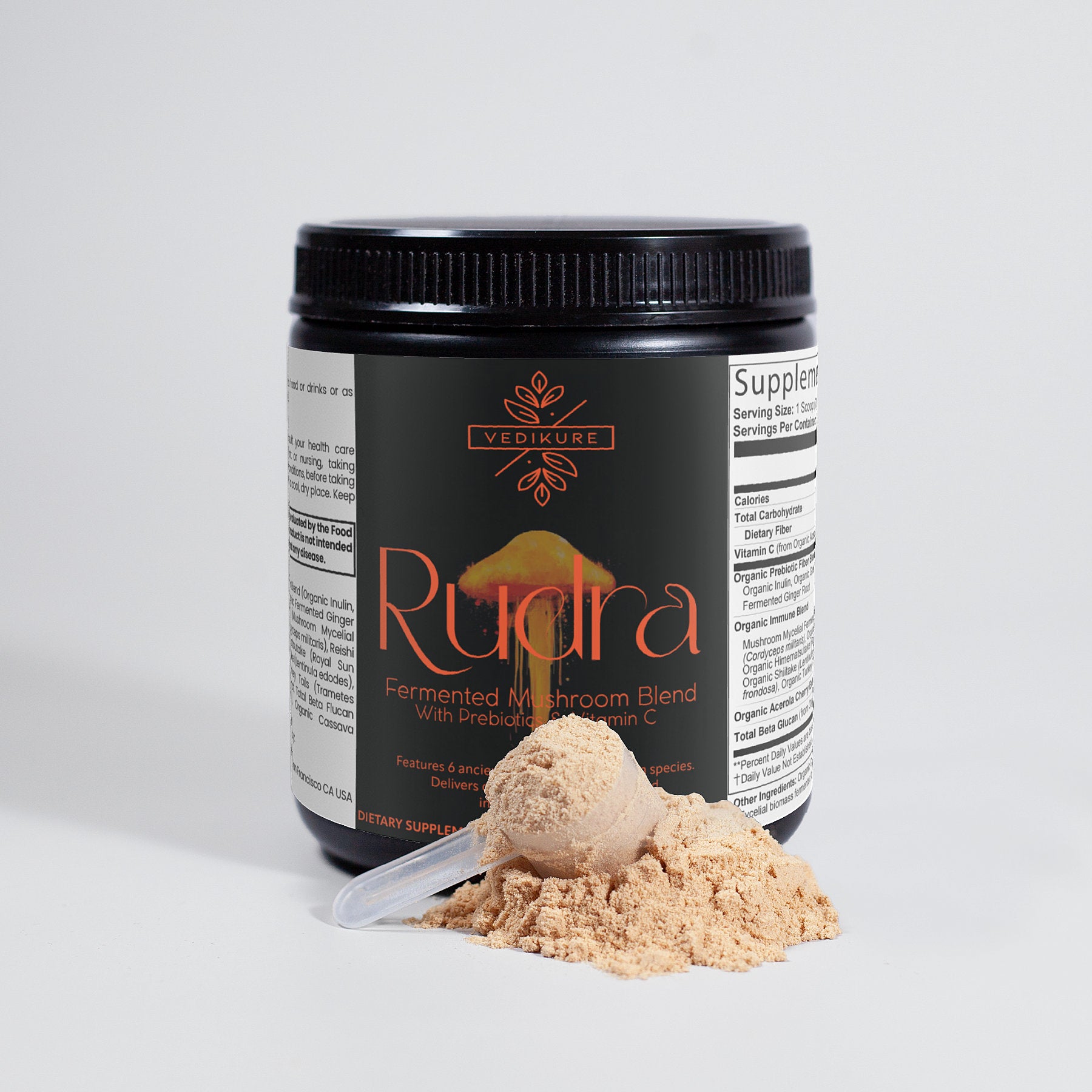 Rudra : Premium ORGANIC Fermented Mushroom Blend