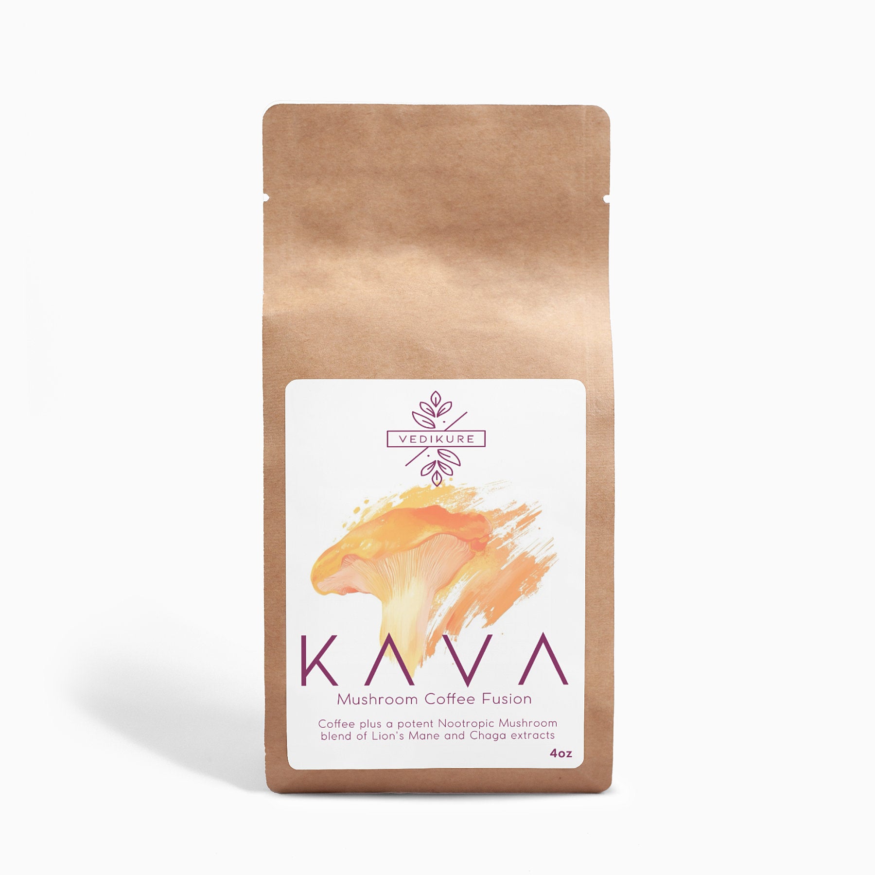 KAVA - Mushroom Coffee Fusion - Lion’s Mane & Chaga 4oz