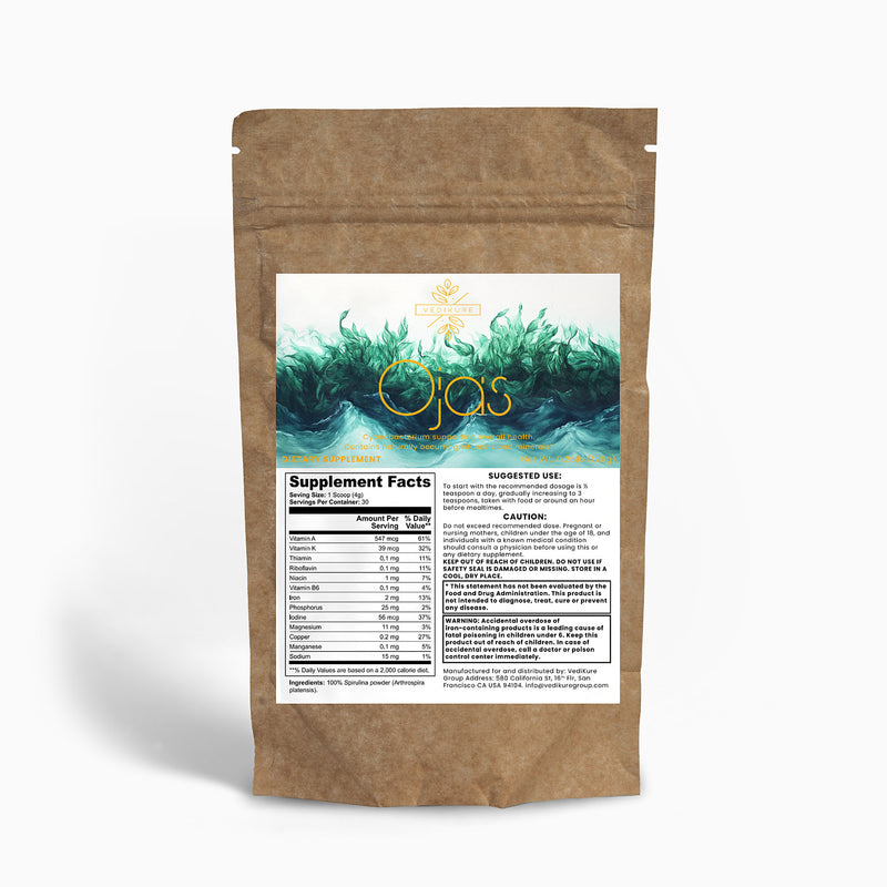 Ojas : Potent 100% Organic Spirulina Powder