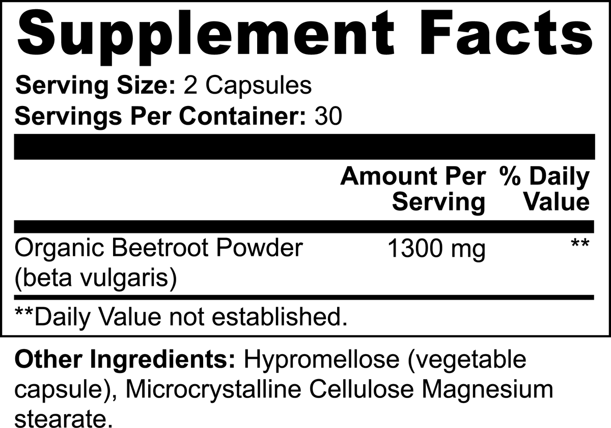 BeetVeda: Organic Beetroot Capsules