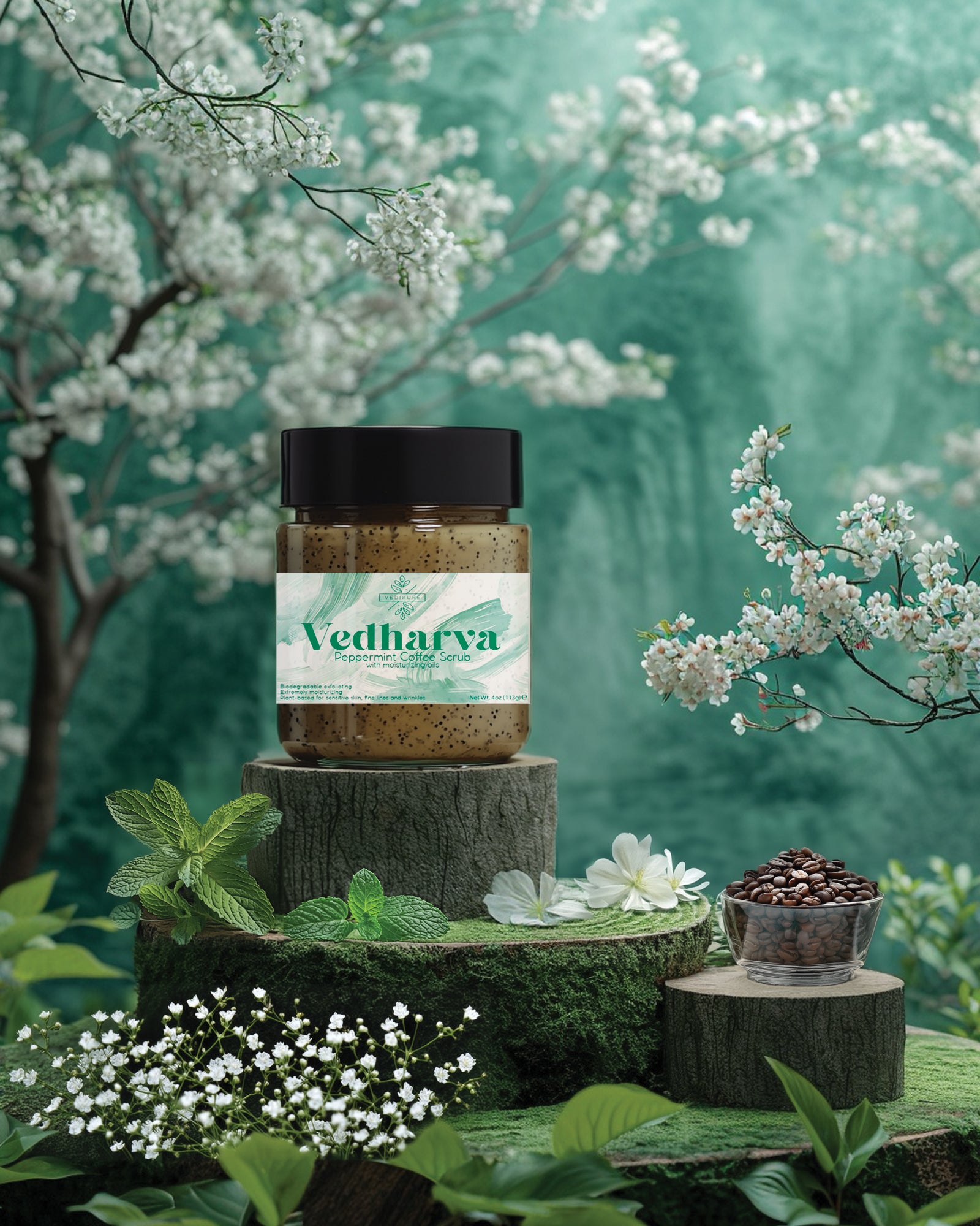 Vedharva : Peppermint Coffee Scrub