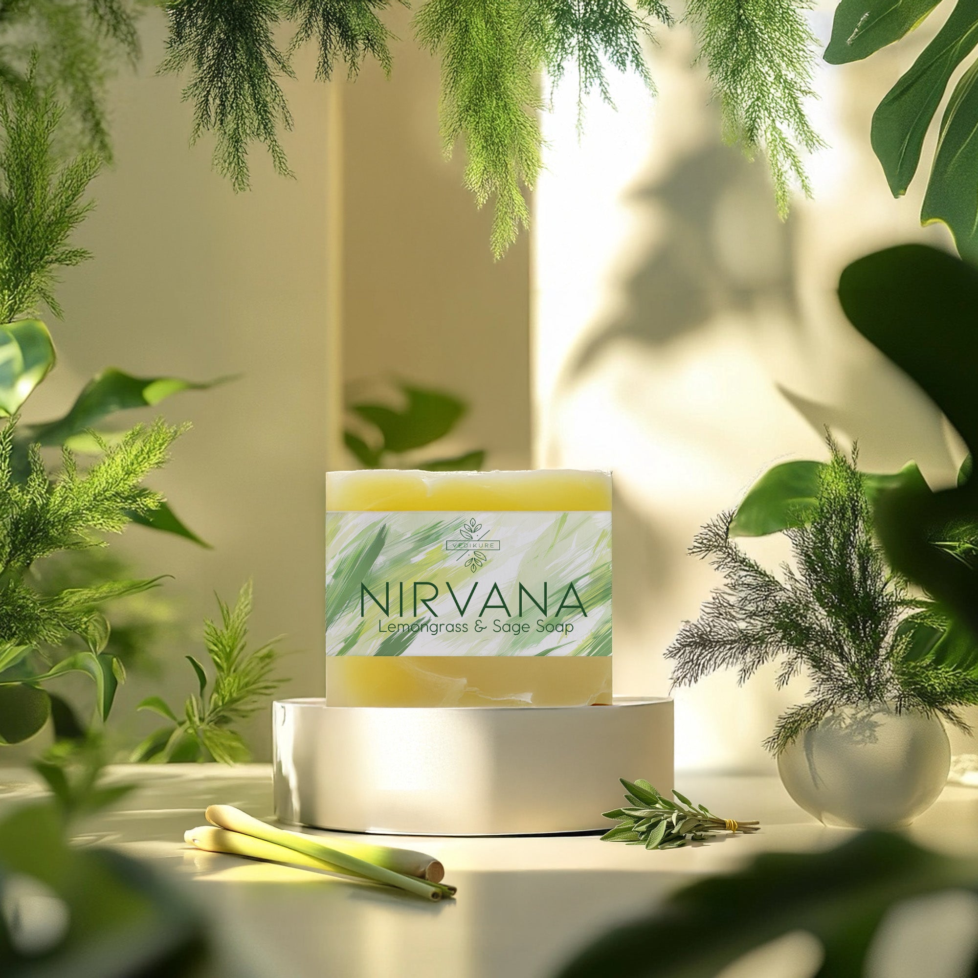 NIRVANA : Premium Lemongrass & Sage Soap